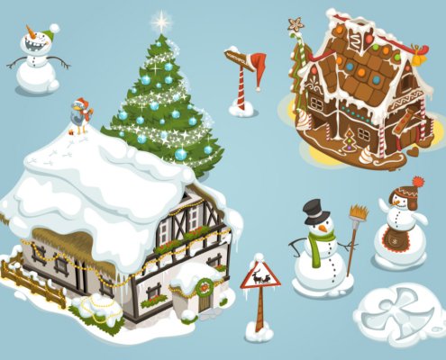 Christmas items, first set