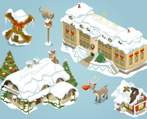 Online Game Christmas items, second set
