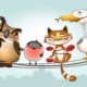 Full of life birds character design
