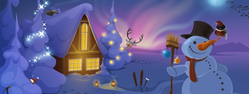christmas snow Illustration – Kuvittaja