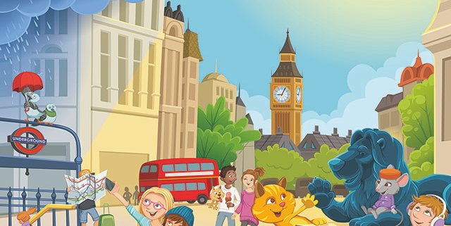 childrens book city Illustrations – Kuvittaja