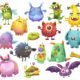 monster set character Illustration Kuvittaja