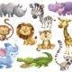 safari animals character set Illustration Kuvittaja
